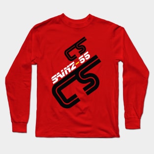 Carlos Sainz 55 Formula 1 Racing Driver Long Sleeve T-Shirt